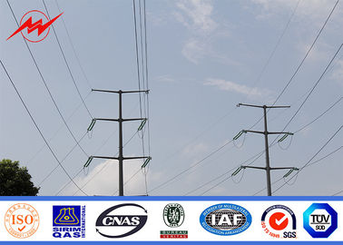 43m Poli di alimentazione per servizi pubblici Acciaio galvanizzato a caldo per trasmissione elettrica da 10kv a 550kv