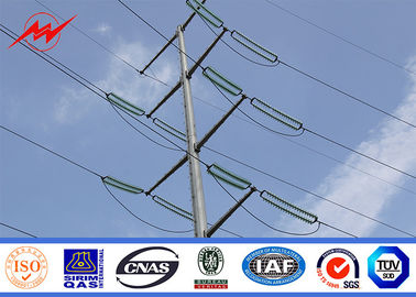 Palo d'acciaio galvanizzato poligonale affusolato rotondo per la linea elettrica progetto di distribuzione
