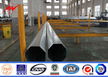 Palo d'acciaio galvanizzato poligonale affusolato rotondo per la linea elettrica progetto di distribuzione