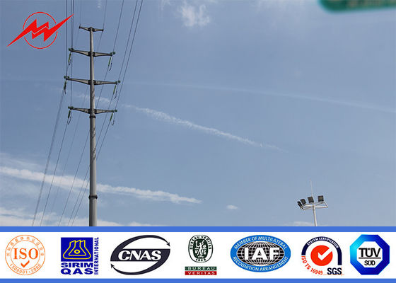 9m Palo d'acciaio galvanizzato 300Dan per l'elettrodotto elettrico