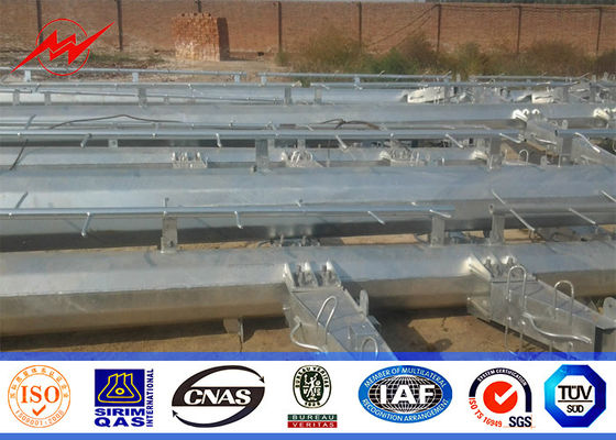 linea di trasmissione 33kv palo pratico d'acciaio d'acciaio galvanizzato Palo incastrantesi elettrico