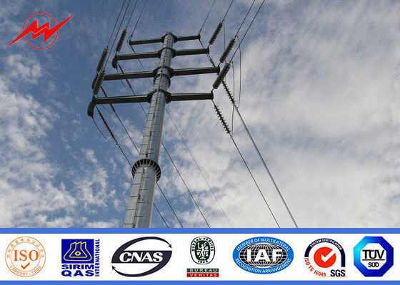 linea elettrica Pali/acciaio di trattamento di superficie di galvanizzazione 200Dan di 9m tubolare