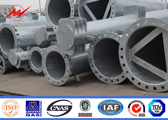 la corrente elettrica Palo tubolare d'acciaio di 13.8KV le Filippine ha galvanizzato l'altezza di 30FT