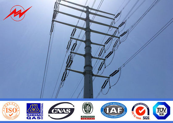 35FT Palo d'acciaio pratico galvanizzato sepolto diretto per lo  del trasporto di energia