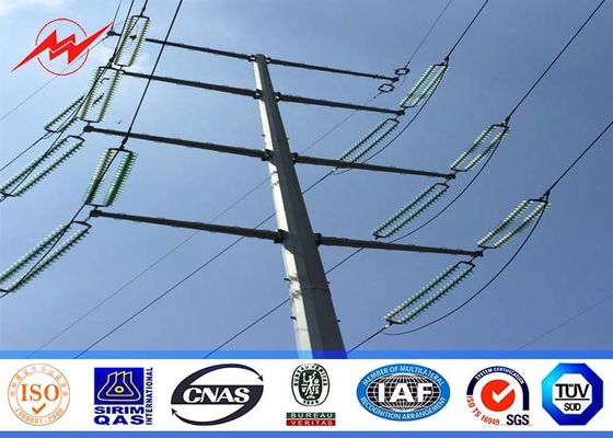 linea di trasmissione ad alta tensione di Palo di corrente elettrica 110kV Palo d'acciaio tubolare