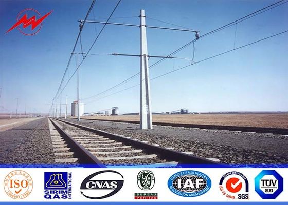 AWS D 1,1 69kv Electric Power tubolare d'acciaio Palo con il braccio trasversale galvanizzato