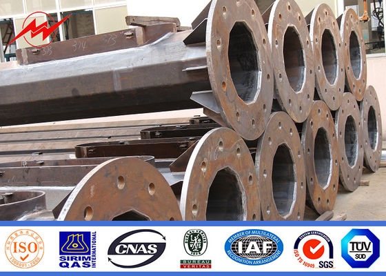 torre di comunicazione unipolare d'acciaio tubolare dell'alta torre dell'albero di 20m con galvanizzazione