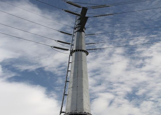 il potere palo d'acciaio di 9m-1250Dan Eleactrical per 110kv cabla +/--2% tolleranza