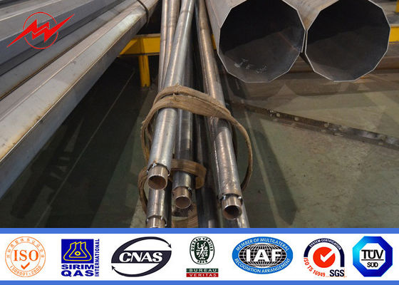 Q235 Q345 ha galvanizzato i pali di illuminazione d'acciaio 4m, 5m, 6m, 8m, 10m, altezza della via di 12m
