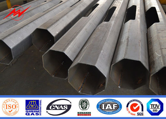 Q235 Q345 ha galvanizzato i pali di illuminazione d'acciaio 4m, 5m, 6m, 8m, 10m, altezza della via di 12m
