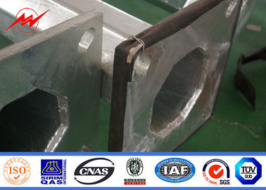 acciaio elettrico galvanizzato 1-30mm Palo per il trasporto di energia con la flangia e l'ancora Bol