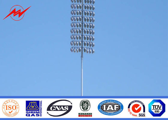 40M 60 luci di no. LED hanno galvanizzato l'alta torre del faro dello stadio dell'albero con il trasporto rotondo della lanterna