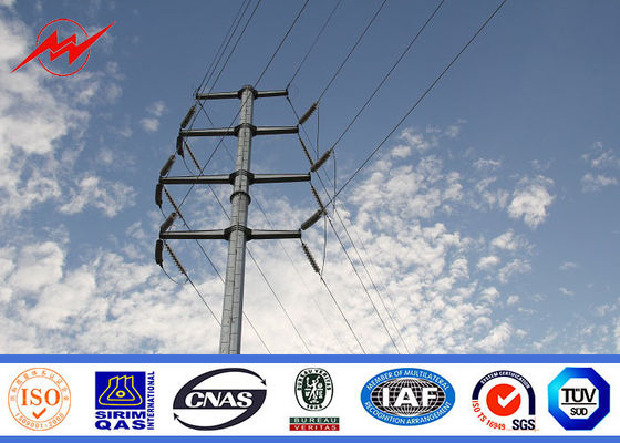 Galvanizzato e bitume Palo d'acciaio per la linea Palo di distribuzione di energia