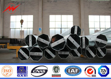 345Mpa immersione calda tubolare Palo d'acciaio galvanizzato 2.75mm 3.0mm 3.75mm 4.0mm spessi
