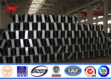 345Mpa immersione calda tubolare Palo d'acciaio galvanizzato 2.75mm 3.0mm 3.75mm 4.0mm spessi