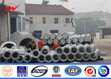 60 piedi 2 sezioni 5 mm 1200 kg galvanizzato a caldo palo di acciaio elettrico per la distribuzione di energia