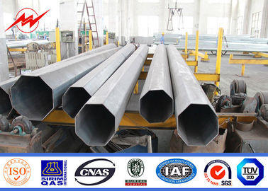 Immersione calda elettrica Palo d'acciaio galvanizzato, linea elettrica anticorrosiva Palo