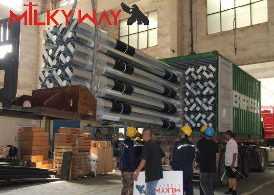 11m 3.8mm 7.2mm 80-100 microm Galvanizzazione a caldo media per palo di acciaio galvanizzato durevole
