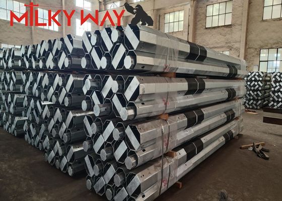 11m 3.8mm 7.2mm 80-100 microm Galvanizzazione a caldo media per palo di acciaio galvanizzato durevole