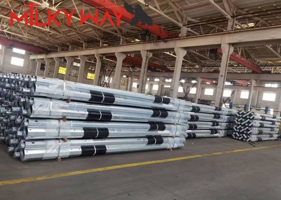 33kv Linea di trasmissione Polo di servizio in acciaio per progetti di costruzione di linee elettriche