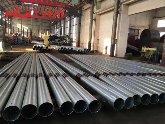 15M 8KN Gr65 Steel Tubular Pole per il mercato africano con certificazione BV e spessore della parete di 3 mm