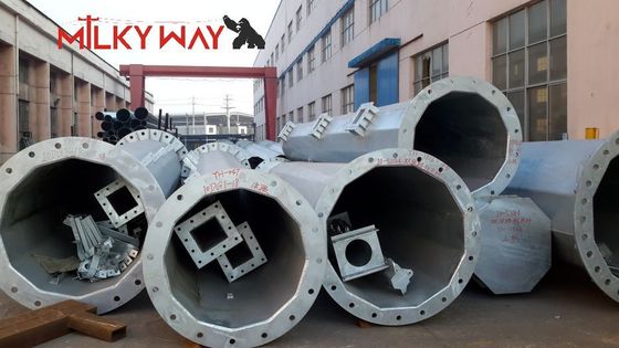 24m 32m Altezza Piastra Base Palo Elettrico Conico