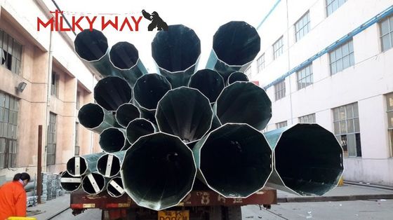 Torre monopolo in acciaio Q345 per telecomunicazioni 18m-30m zincata a caldo