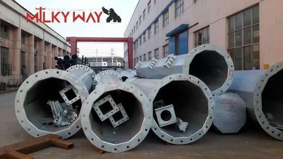 16m 18m Altezza Polo elettrico conico Spessore 5mm Standard di galvanizzazione ASTM A123