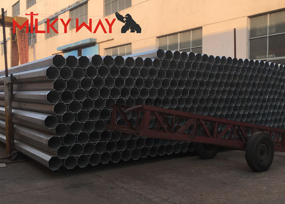 12m Pali elettrici ottagonali in acciaio Gr65 con rivestimento zincato a caldo per la trasmissione di energia elettrica