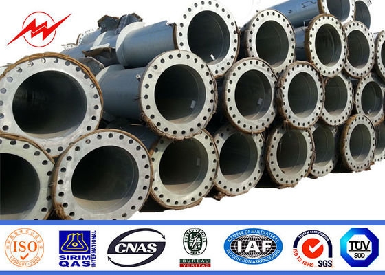 33 linea elettrica d'acciaio tubolare galvanizzata elettrica della trasmissione di Palo 10-220kv della torre di chilovolt