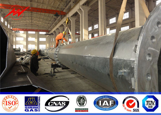 La distribuzione galvanizzata di Palo di corrente elettrica di 70ft per 132kv 69kv le Filippine proietta