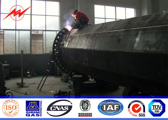 La distribuzione galvanizzata di Palo di corrente elettrica di 70ft per 132kv 69kv le Filippine proietta