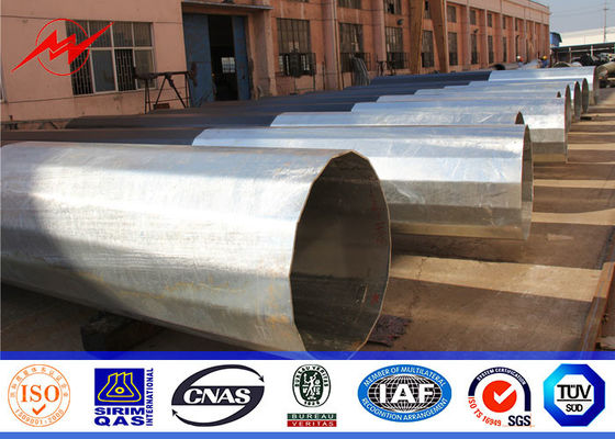 Trasmissione doppia o singola di palo di potere dell'acciaio del circuito 16M 32M per la linea sopraelevata torre dell'acciaio