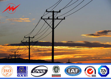 110KV Gr65 ha galvanizzato il metallo Palo per la linea di trasmissione appaltatore