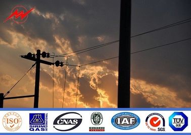 Linea di trasmissione del bitume Palo d'acciaio galvanizzato 69kv