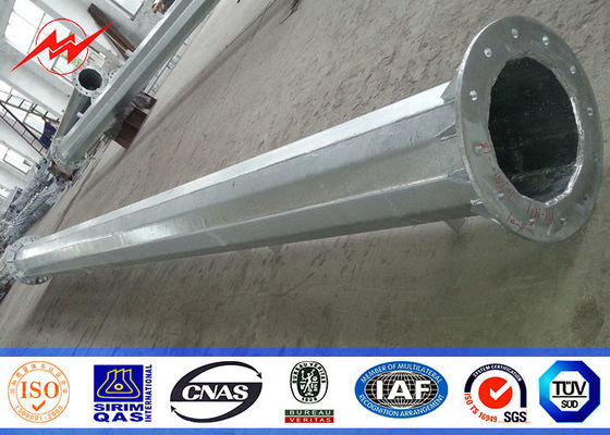 132 torre di Palo del carico di chilovolt 27Meter 1500kg mono per la telecomunicazione mobile della trasmissione