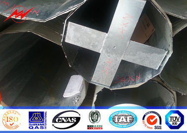 60 piedi 2 sezioni 5 mm 1200 kg galvanizzato a caldo palo di acciaio elettrico per la distribuzione di energia