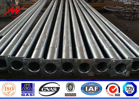 Iluminazione pubblica pali all'aperto ottagonale 5M - 15M con il braccio curvo doppio del diametro di 60mm