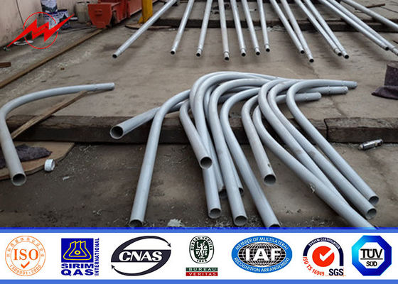 Iluminazione pubblica pali all'aperto ottagonale 5M - 15M con il braccio curvo doppio del diametro di 60mm