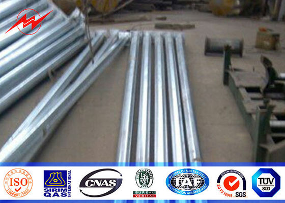 Iluminazione pubblica pali all'aperto ottagonale 5M - 15M con il braccio curvo doppio del diametro di 60mm