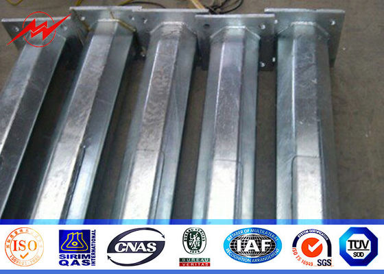 Iluminazione pubblica pali all'aperto ottagonale 5M - 15M con il braccio curvo doppio del diametro di 60mm