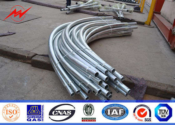 8 iluminazione pubblica galvanizzata della immersione calda di m. Q345 pali all'aperto con il doppio braccio