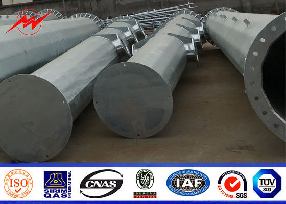 Torre di Palo di microonda d'acciaio di 16 lati mono per la linea di trasmissione mobile