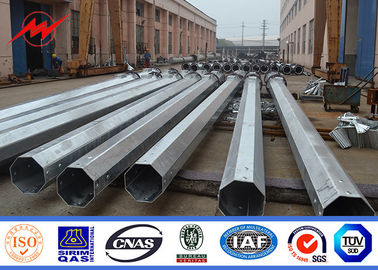 9m 650 Dan Galvanized Conicial Tubular Steel Palo per la linea elettrica