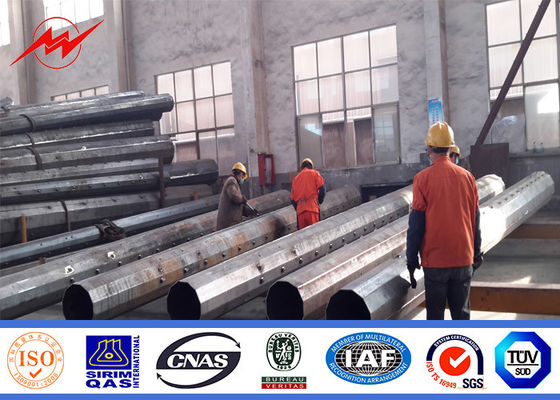 69KV HDG 20m Palo d'acciaio galvanizzato ottagonale per il trasporto di energia