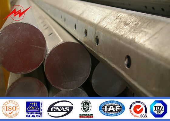 Potere palo d'acciaio pratico elettrico galvanizzato per 69kv fuori della linea di distribuzione