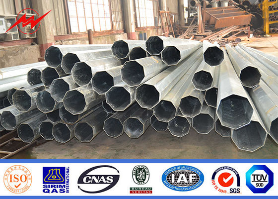 Potere palo d'acciaio pratico elettrico galvanizzato per 69kv fuori della linea di distribuzione