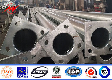 35m / Potere palo d'acciaio galvanizzato velocità del vento, iluminazione pubblica palo di S di lunga vita