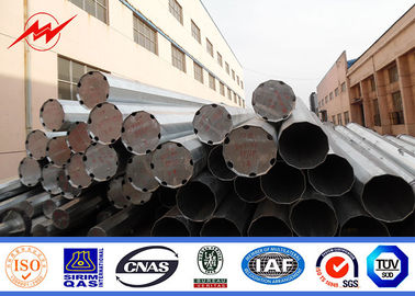 14m 2500 acciaio elettrico Palo galvanizzato Palo di sepoltura diretta di Dan 2 Segements unipolare