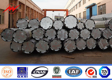 14m 2500 acciaio elettrico Palo galvanizzato Palo di sepoltura diretta di Dan 2 Segements unipolare